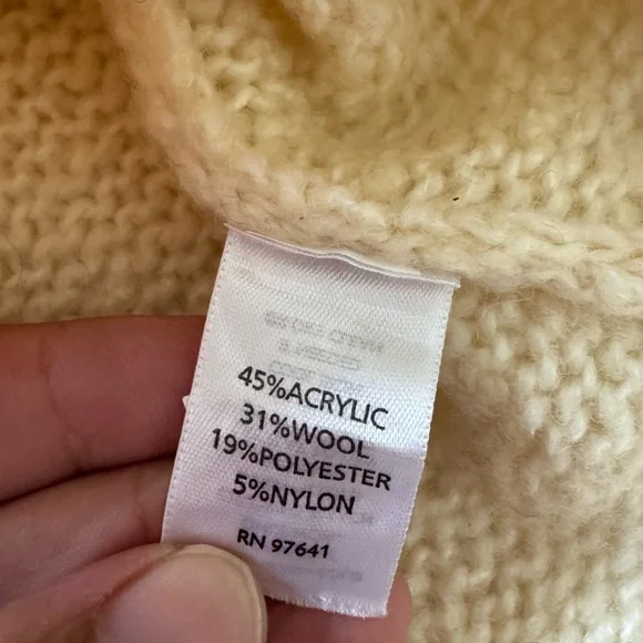 J. Jill Cream and Olive Patterned Sweater - Picture 5 of 10